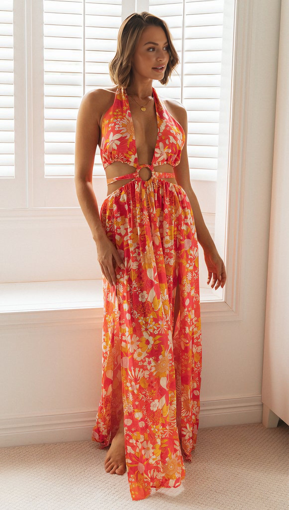 Isla Maxi Tropical Dress
