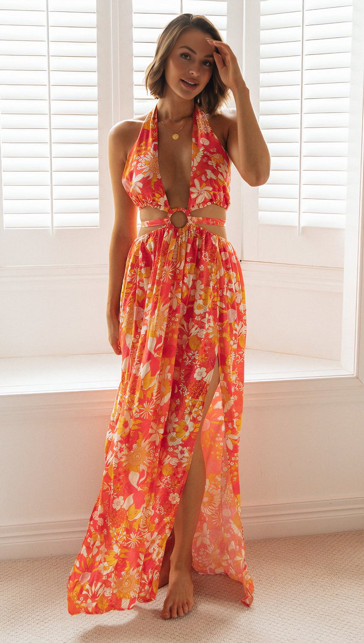 Isla Maxi Tropical Dress